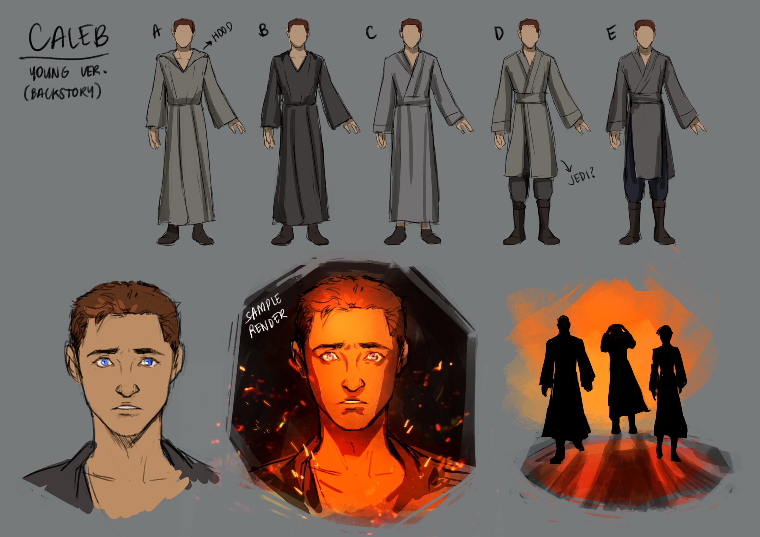 Younger Caleb concepts